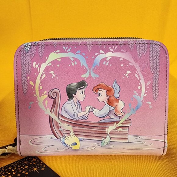 Loungefly Disney Princess Ariel & Eric Kiss The Girl the Little Mermaid Wallet - Picture 2 of 12
